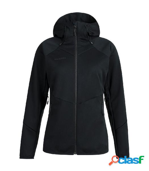 SOFT SHELL MAMMUT CON CAPUCHA ULTIMATE VI SO MUJER NEGRO S