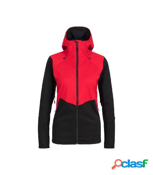 SOFT SHELL MAMMUT CON CAPUCHA ULTIMATE VI SO MUJER NEGRO S