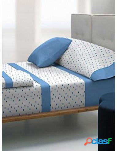 Sábanas Tolra Estilo Azul Y Marrón Azul Claro 135