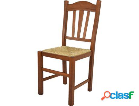 Silla T M C S Silvana (Marrón Nuez Claro - 94x44x50 cm -