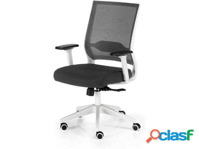 Silla de Escritorio Operativa EUROMOF Sidney Negro y Blanco