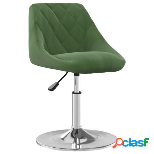 Silla de comedor de terciopelo verde oscuro