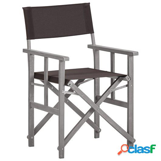 Silla de director de madera maciza de acacia