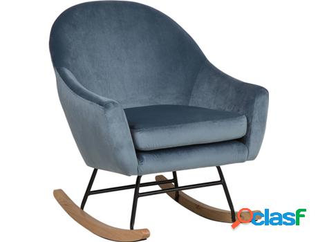 Sillas Mecedoras Oxie (Azul - Terciopelo -91x74x90 cm)