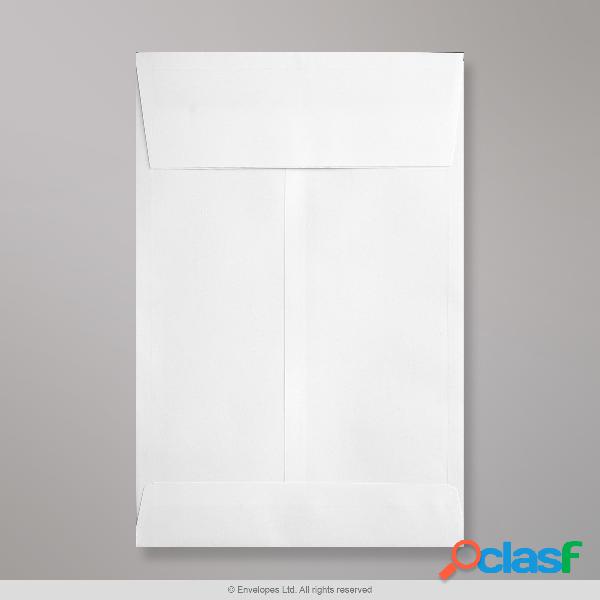 Sobre blanco con ventanilla y fuelle de 324x229x25 mm (C4)
