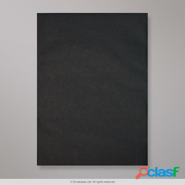 Sobre negro con dorso de cartón de 324x229 mm (C4)