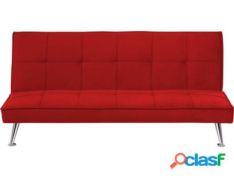 Sofá Cama Hasle (Rojo - Poliéster -88x168x75 cm)