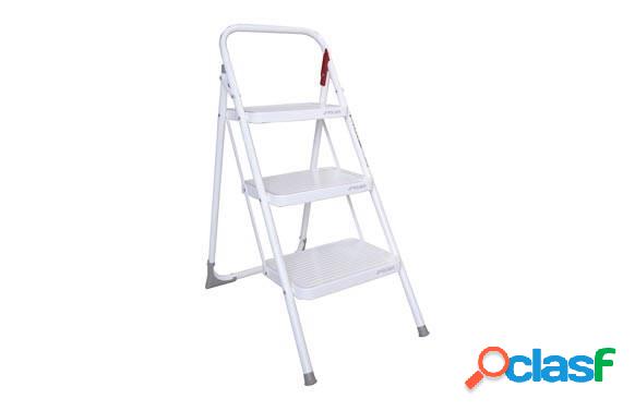 Taburete Domestico Plegable Rolser M11 3 Peldaños Blanco