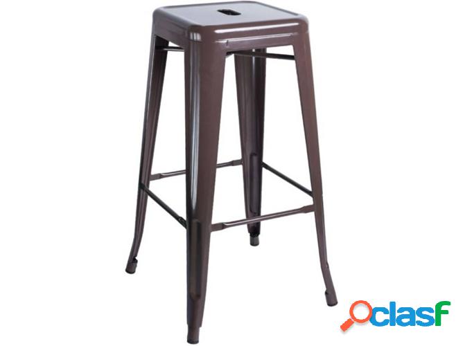 Taburete REGALOS MIGUEL Torix (Marrón - 42 x 76 x 42 cm -