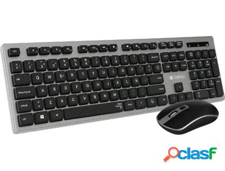Teclado + Ratón SUBBLIM SUBKBW-CEKE01 Gris (Inalámbrico -