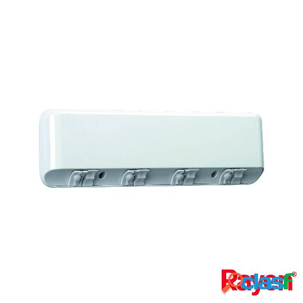 Tendedero Pared 4 Cuerdas Automatico 20Mt Pvc Blanco Rayen