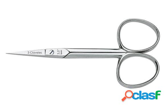 Tijera 3 Claveles para manicura en níquel 4"