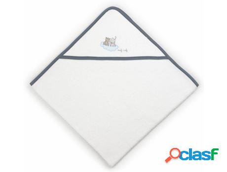 Toalla de Baño NAF NAF Rabbit & Moon Gris (100 x 100 cm)