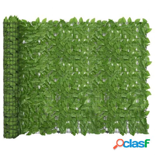 Toldo para balcón con hojas verde 500x150 cm