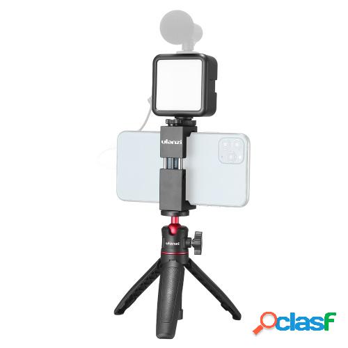 Ulanzi Phone Video Vlog Kit con Selfie Stick Trípode Luz de