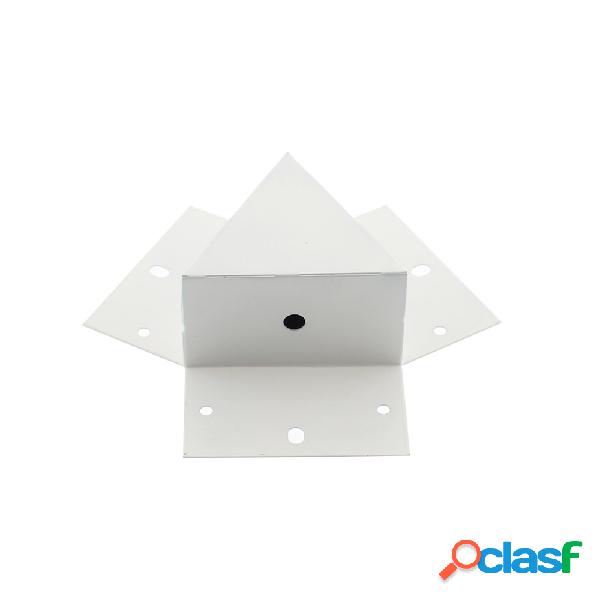 Unión triple 120° blanca para luminaria lineal mod