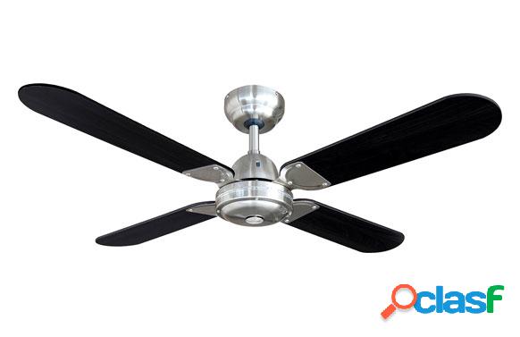 Ventilador De Techo Modelo Balear Negro/Cromado 50 Edm 4