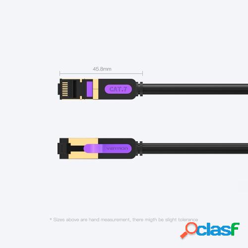 Vention CAT7 SSTP Cable Ethernet Cable chapado en oro Cable
