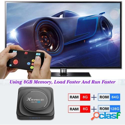 X88 PRO 20 Android 11.0 Smart TV Box RK3566 Quad-core H.265