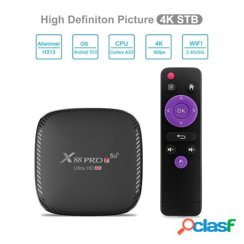 X88 PRO T Android 10.0 Smart TV Box UHD 4K Media Player
