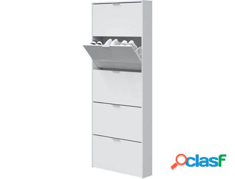 Zapatera FORES Blanco (Blanco Brillo - Melamina - 70 x 180 x