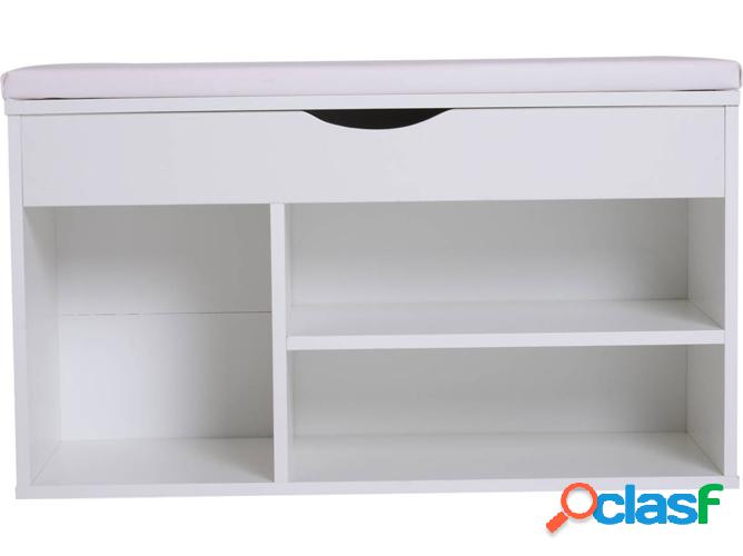 Zapatera HOMCOM 837-005 Blanco (Aglomerado - 80 x 30 x 47