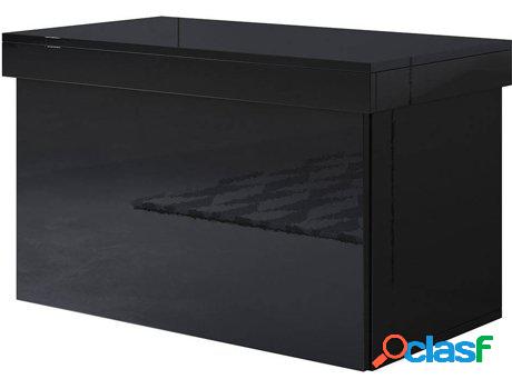 Zapatera MÓVEIS BONITOS Dorian (Negro - Melamina - 75x46x44