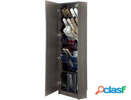 Zapatera TOPKIT Danubio con espejo (Wengue- Aglomerado de