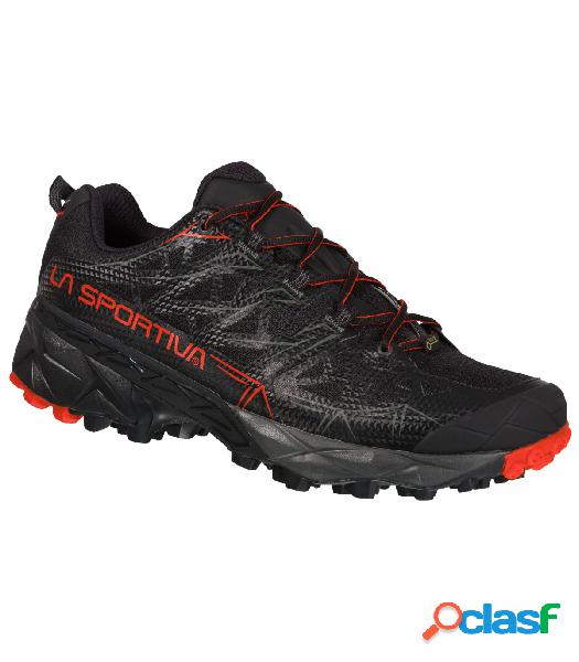 Zapatillas La Sportiva Akyra GoreTex Hombre Negro Amapola 41