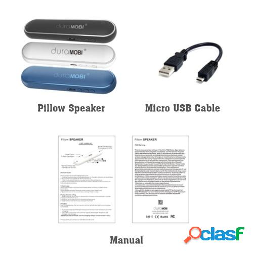 dura MOBI Almohada Altavoz Dormir Conducción ósea BT5.0