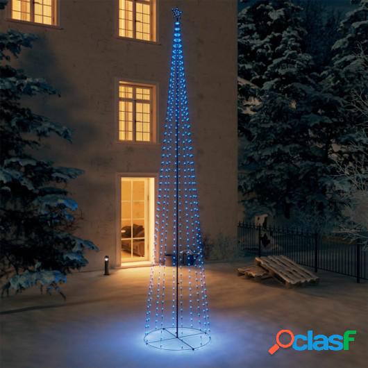Árbol Navidad cono 752 LEDs azul adorno 160x500 cm