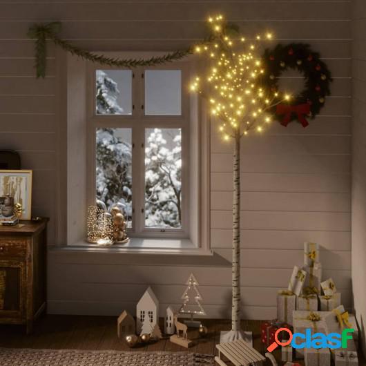 Árbol de Navidad 200 LEDs sauce blanco cálido 2,2 m