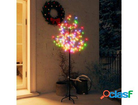 Árbol de Navidad VIDAXL 120 luces LED flores de cerezo