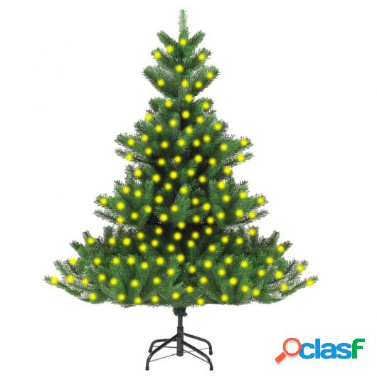 Árbol de Navidad artificial Nordmann Fir con LED verde 240