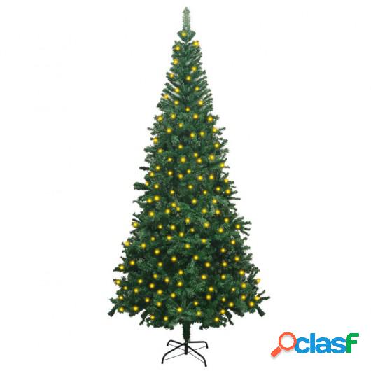 Árbol de Navidad artificial con LED L 240 cm verde