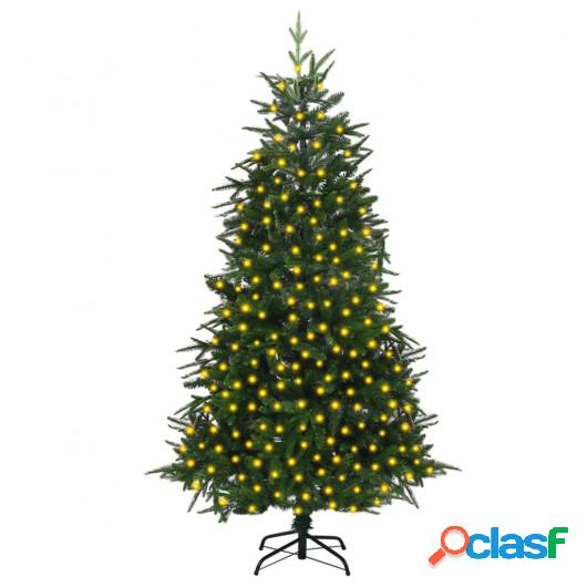 Árbol de Navidad artificial con LED verde 240 cm PVC y PE