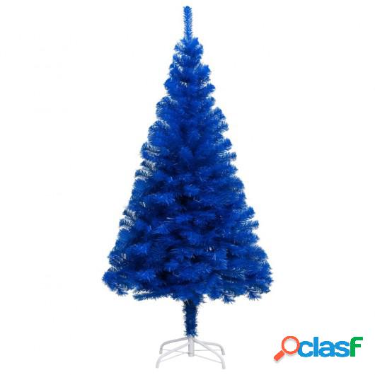 Árbol de Navidad artificial con soporte azul PVC 240 cm