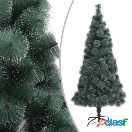 Árbol de Navidad artificial con soporte verde PET 210 cm