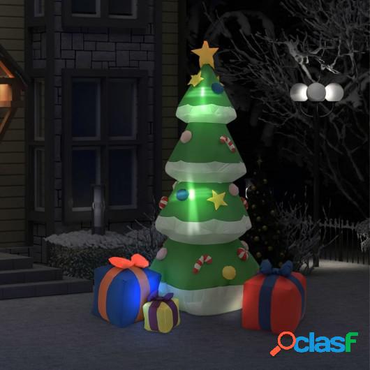 Árbol de Navidad inflable LEDs interior y exterior 240 cm
