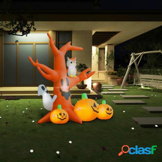 Árbol fantasma inflable de Halloween con calabazas 6 LEDs
