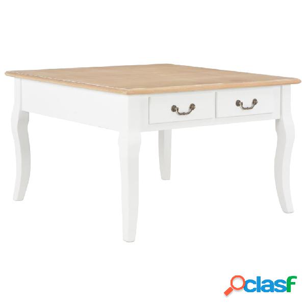 vidaXL 280061 Coffee Table White 80x80x50 cm Wood