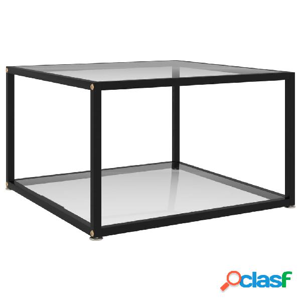 vidaXL 322887 Coffee Table Transparent 60x60x35 cm Tempered