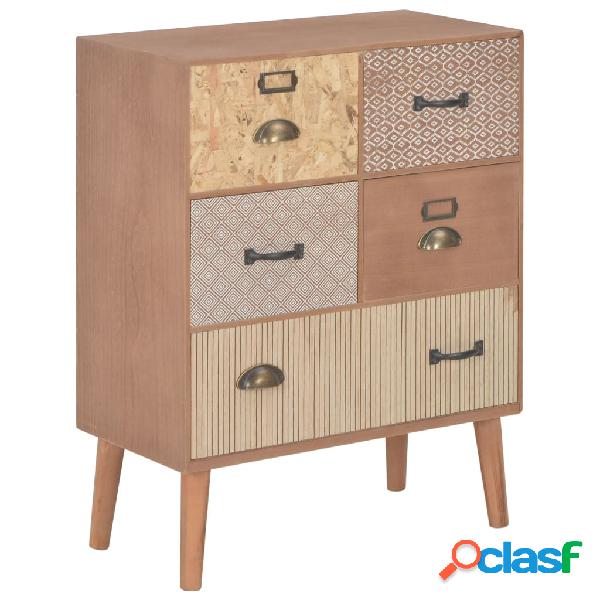 vidaXL Aparador con 5 cajones de MDF 60x30x78 cm