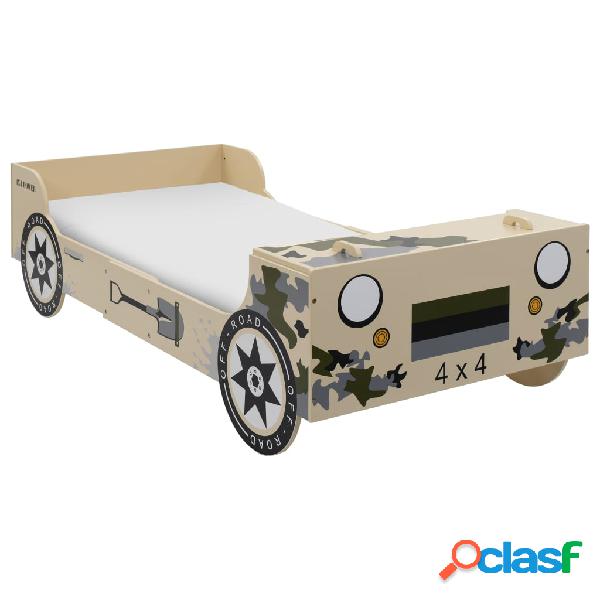 vidaXL Cama con forma de coche todoterreno niños 90x200 cm