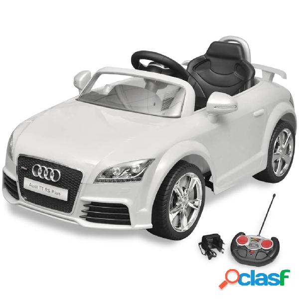vidaXL Coche de juguete con mando blanco modelo Audi TT RS