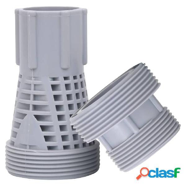 vidaXL Conectores de manguera de piscina 2 piezas plástico