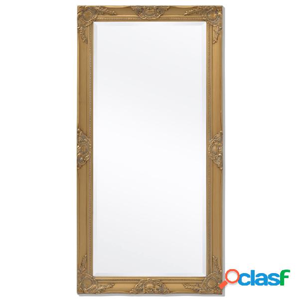 vidaXL Espejo de pared estilo barroco dorado 120x60 cm