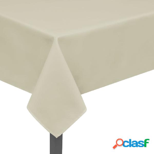 vidaXL Manteles de mesa 5 unidades crema 170x130 cm