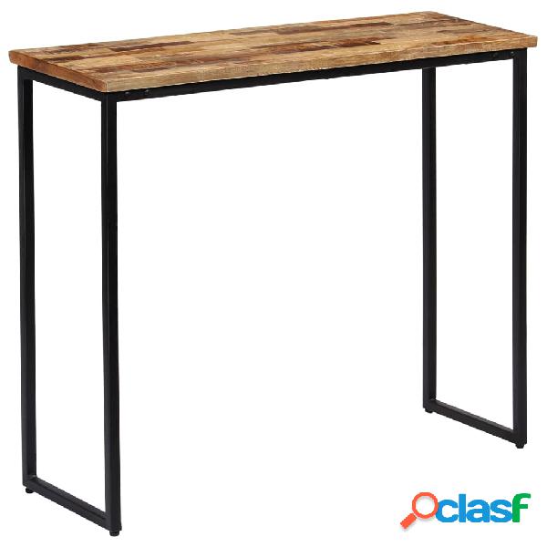 vidaXL Mesa consola de teca maciza reciclada 90x30x76 cm