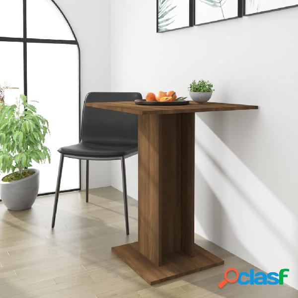 vidaXL Mesa de bistró madera contrachapada roble marrón